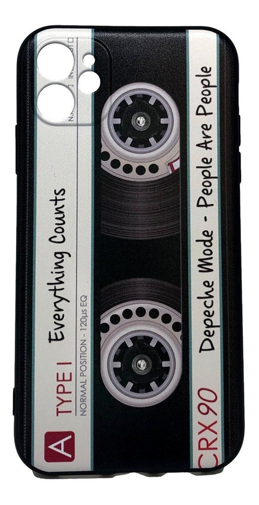 Carcasa Silicona iPhone 11 - Cassette Retro